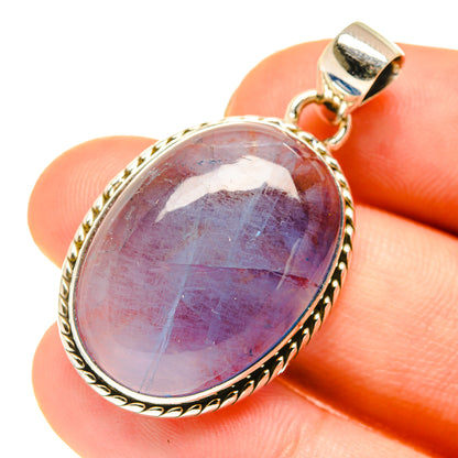 Blue Fluorite Pendants handcrafted by Ana Silver Co - PD760470