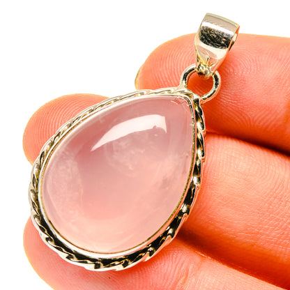 Rose Quartz Pendants handcrafted by Ana Silver Co - PD760471