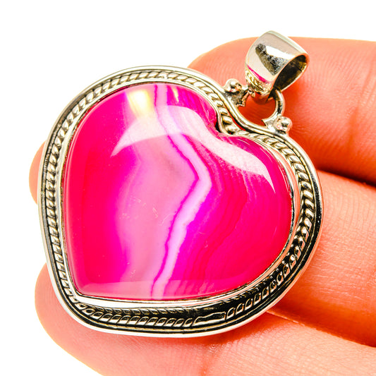 Pink Botswana Agate Pendants handcrafted by Ana Silver Co - PD760474