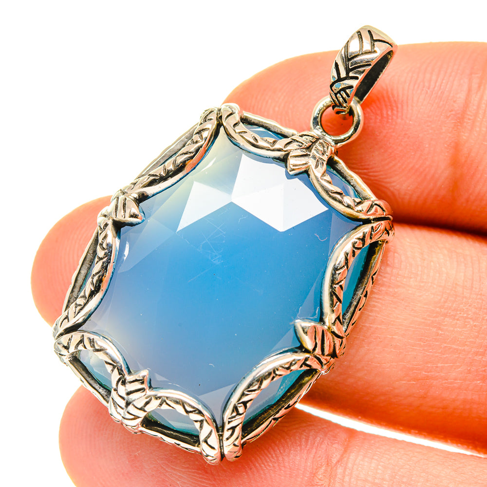 Chalcedony Pendants handcrafted by Ana Silver Co - PD760475