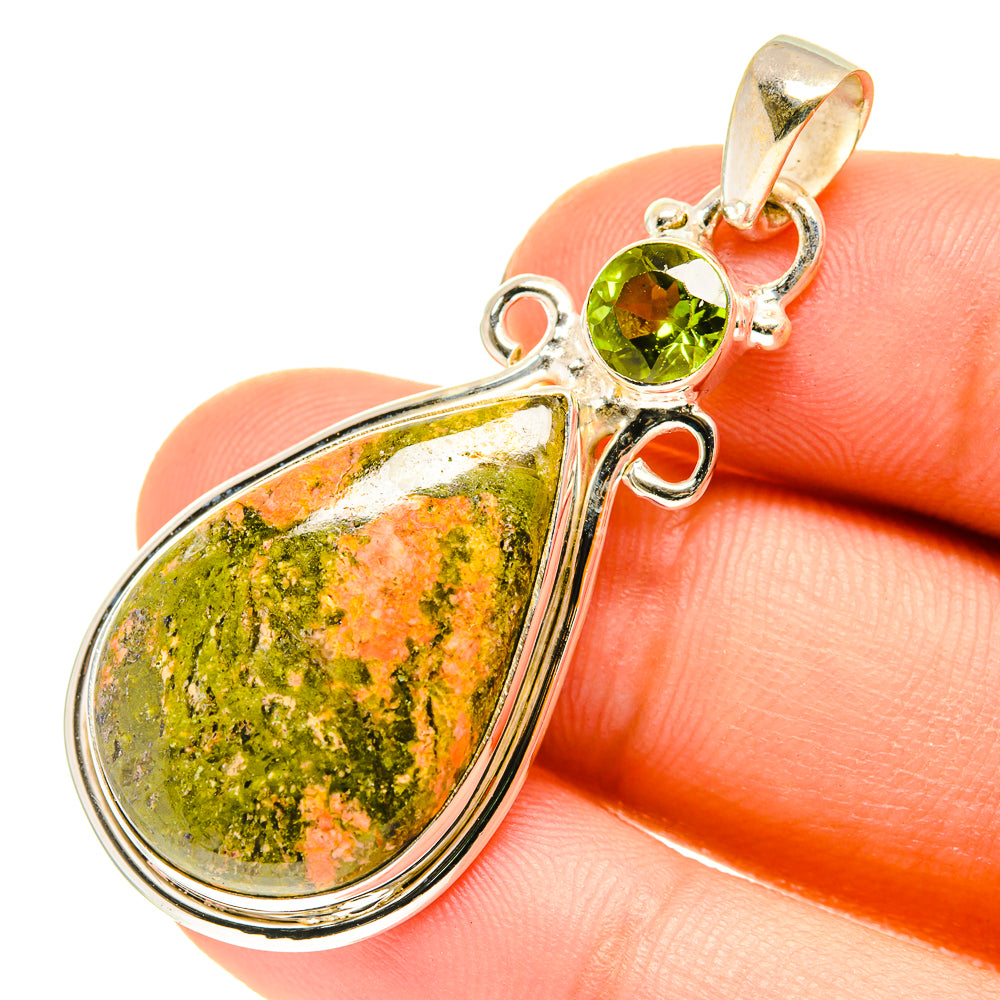 Unakite Pendants handcrafted by Ana Silver Co - PD760476