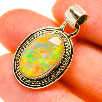 Ethiopian Opal Pendants handcrafted by Ana Silver Co - PD760486
