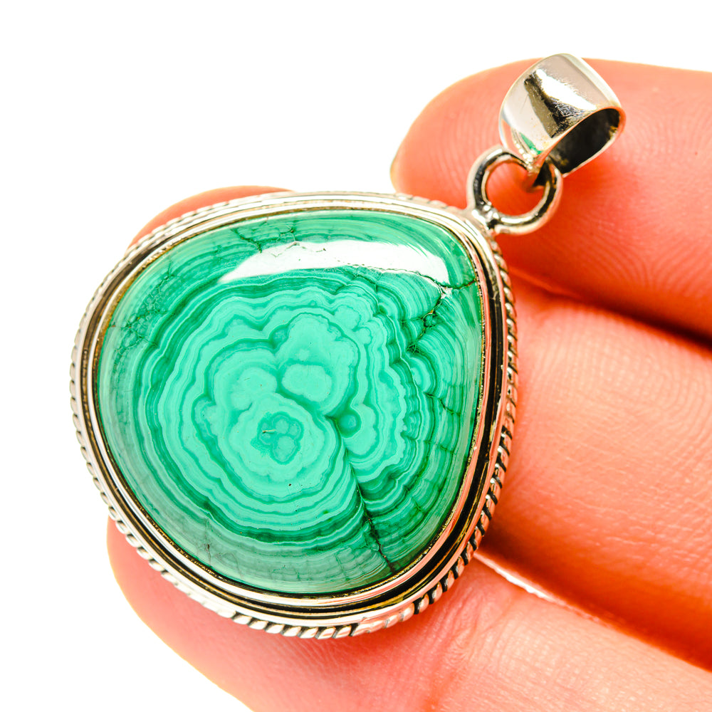 Malachite Pendants handcrafted by Ana Silver Co - PD760488