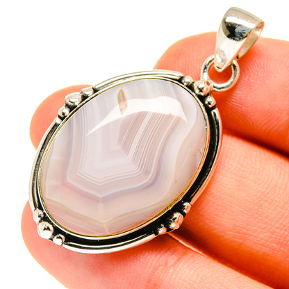 Blue Lace Agate Pendants handcrafted by Ana Silver Co - PD760489