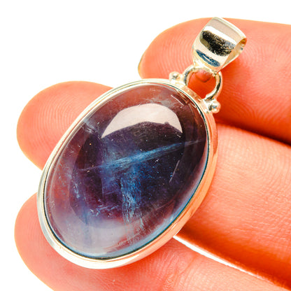 Blue Fluorite Pendants handcrafted by Ana Silver Co - PD760492