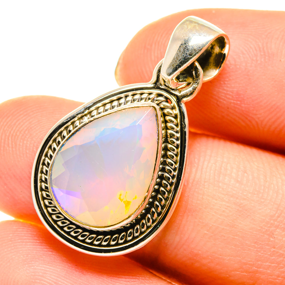 Ethiopian Opal Pendants handcrafted by Ana Silver Co - PD760494