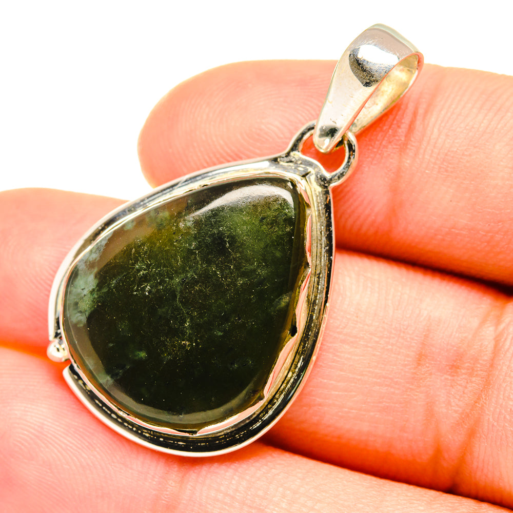 Nephrite Jade Pendants handcrafted by Ana Silver Co - PD7605