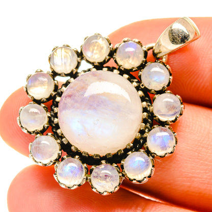 Rainbow Moonstone Pendants handcrafted by Ana Silver Co - PD760501