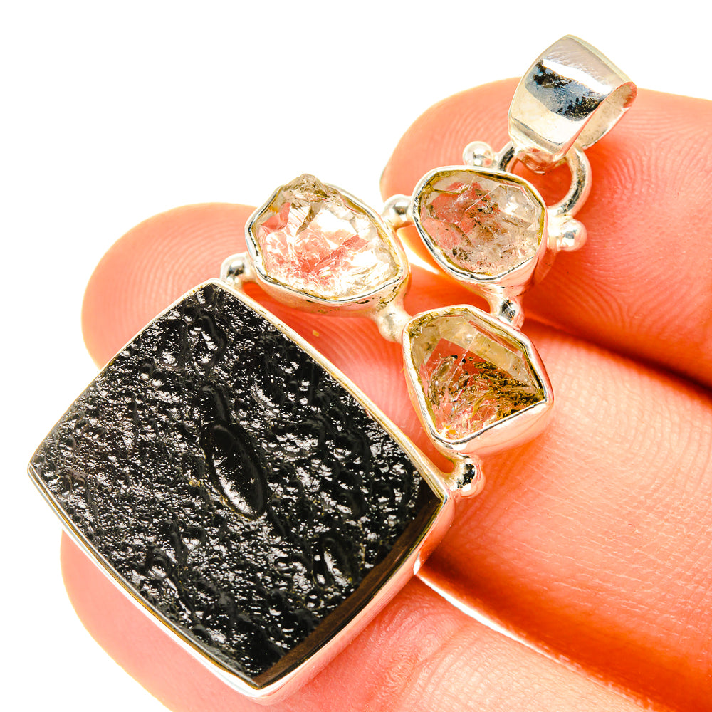 Tektite Pendants handcrafted by Ana Silver Co - PD760507