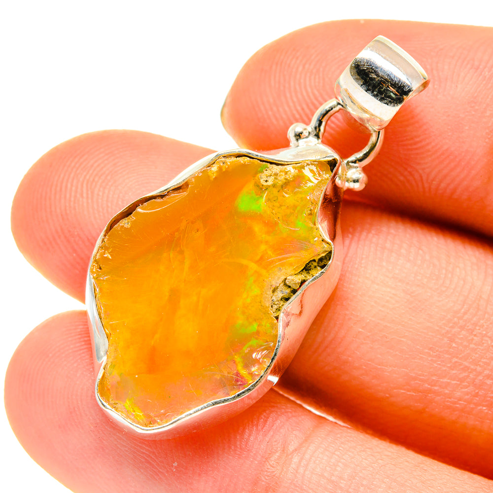 Ethiopian Opal Pendants handcrafted by Ana Silver Co - PD760508