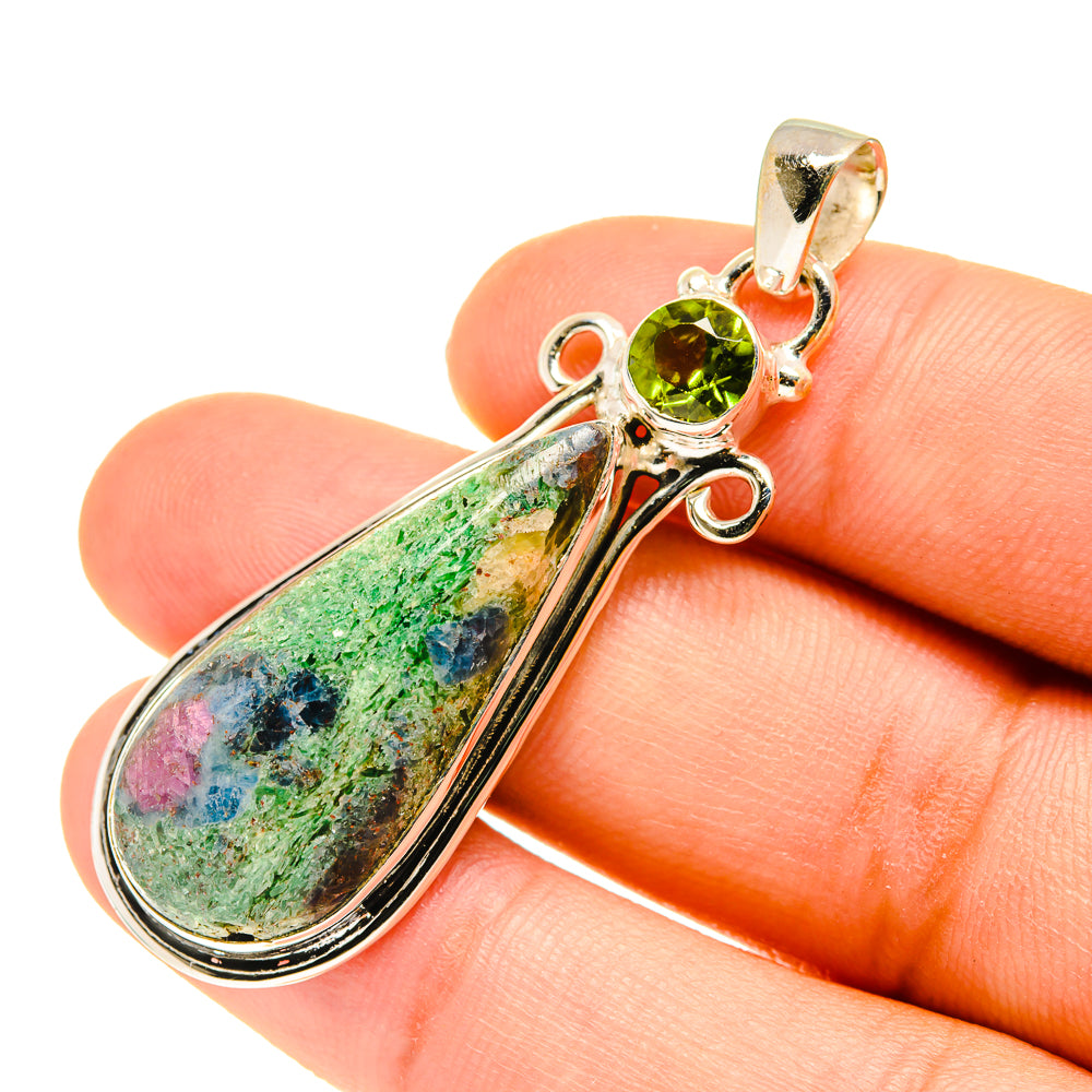 Ruby Fuchsite Pendants handcrafted by Ana Silver Co - PD760520