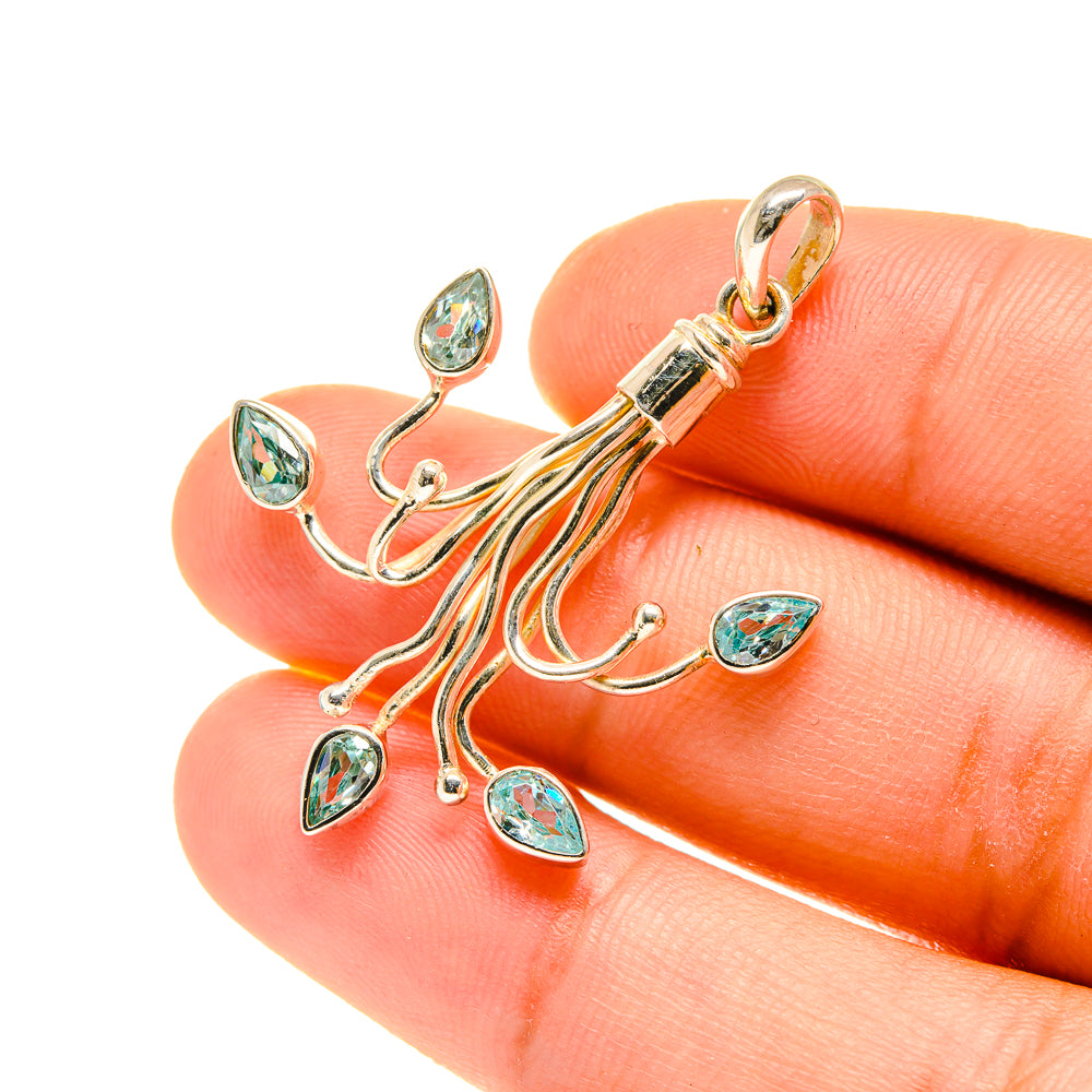 Blue Topaz Pendants handcrafted by Ana Silver Co - PD760521