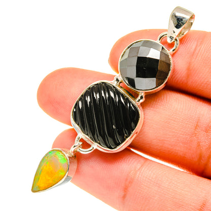 Black Onyx Pendants handcrafted by Ana Silver Co - PD760522