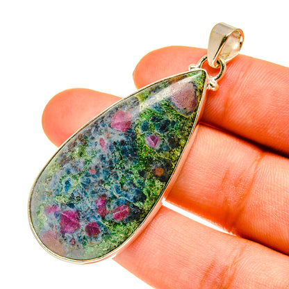 Ruby Fuchsite Pendants handcrafted by Ana Silver Co - PD760535