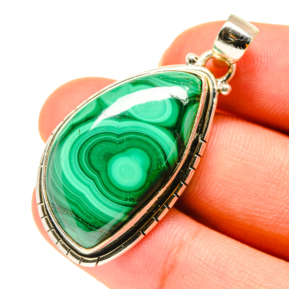 Malachite Pendants handcrafted by Ana Silver Co - PD760543