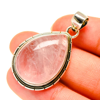 Rose Quartz Pendants handcrafted by Ana Silver Co - PD760563