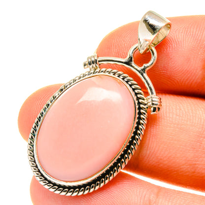 Pink Opal Pendants handcrafted by Ana Silver Co - PD760564