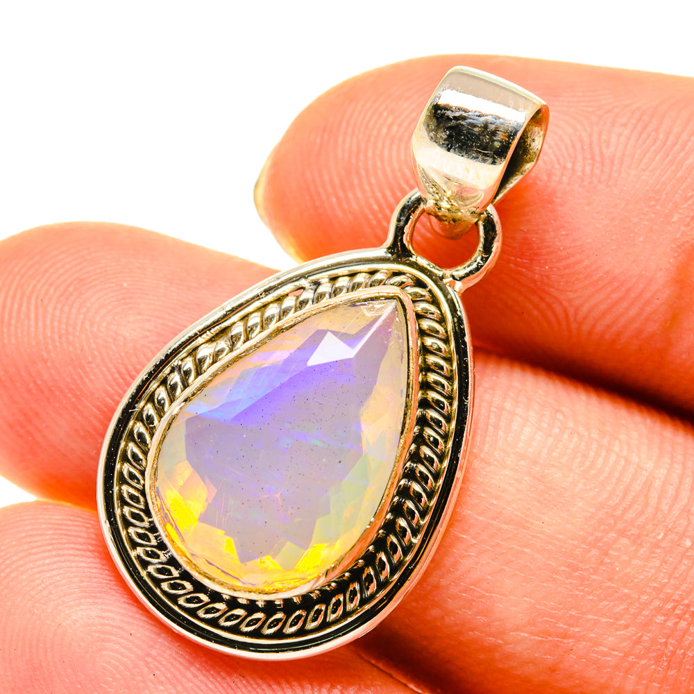Ethiopian Opal Pendants handcrafted by Ana Silver Co - PD760572