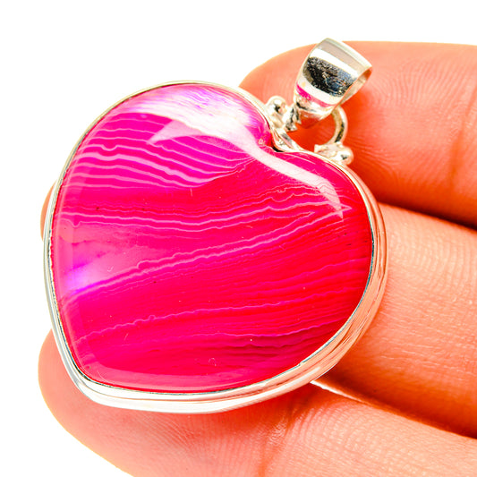 Pink Botswana Agate Pendants handcrafted by Ana Silver Co - PD760581