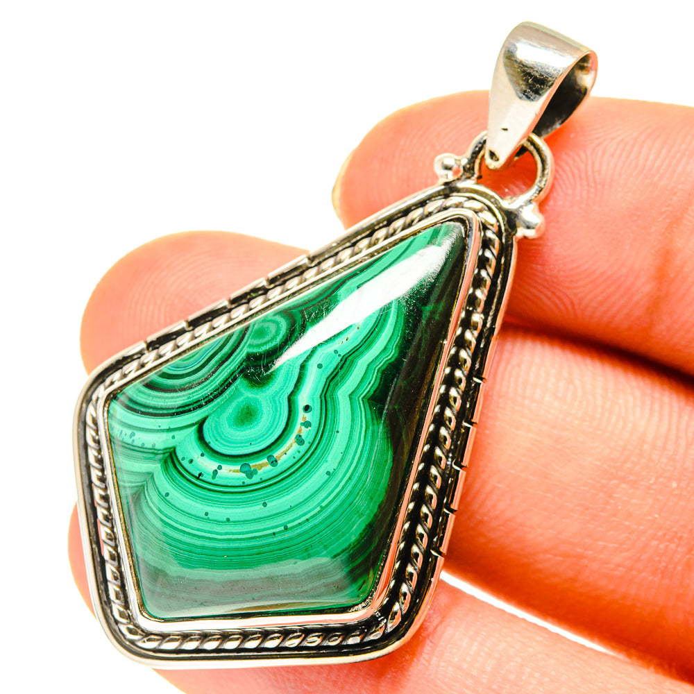 Malachite Pendants handcrafted by Ana Silver Co - PD760588
