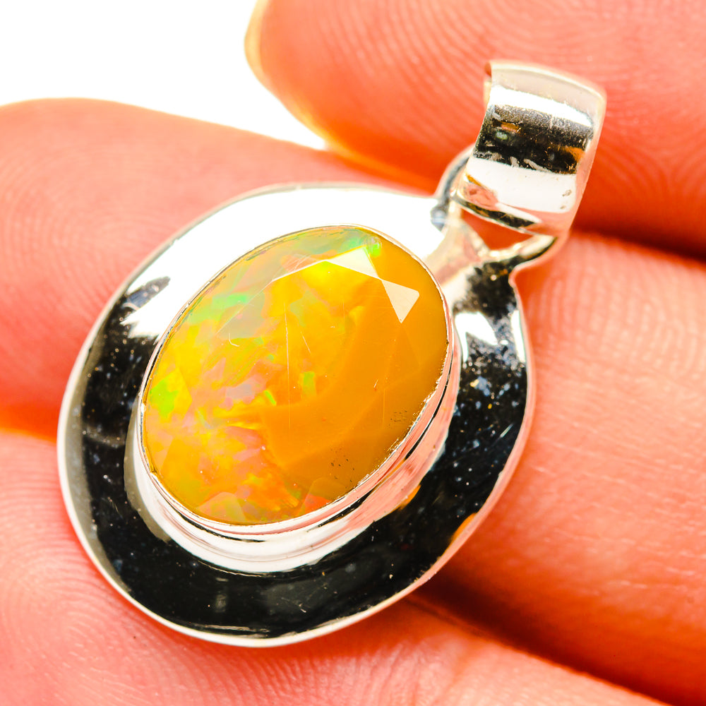 Ethiopian Opal Pendants handcrafted by Ana Silver Co - PD760589
