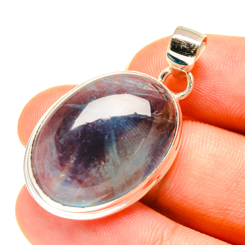 Blue Fluorite Pendants handcrafted by Ana Silver Co - PD760593