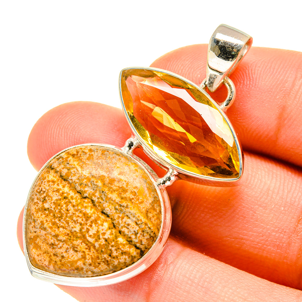 Picture Jasper Pendants handcrafted by Ana Silver Co - PD760607