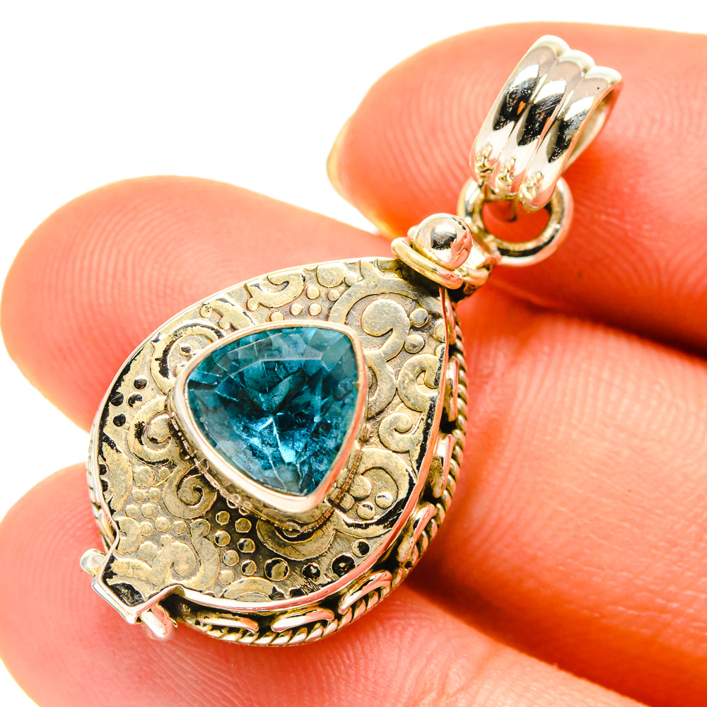 Blue Topaz Pendants handcrafted by Ana Silver Co - PD760612