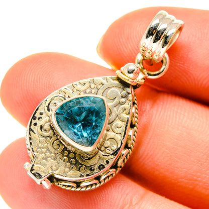 Blue Topaz Pendants handcrafted by Ana Silver Co - PD760612