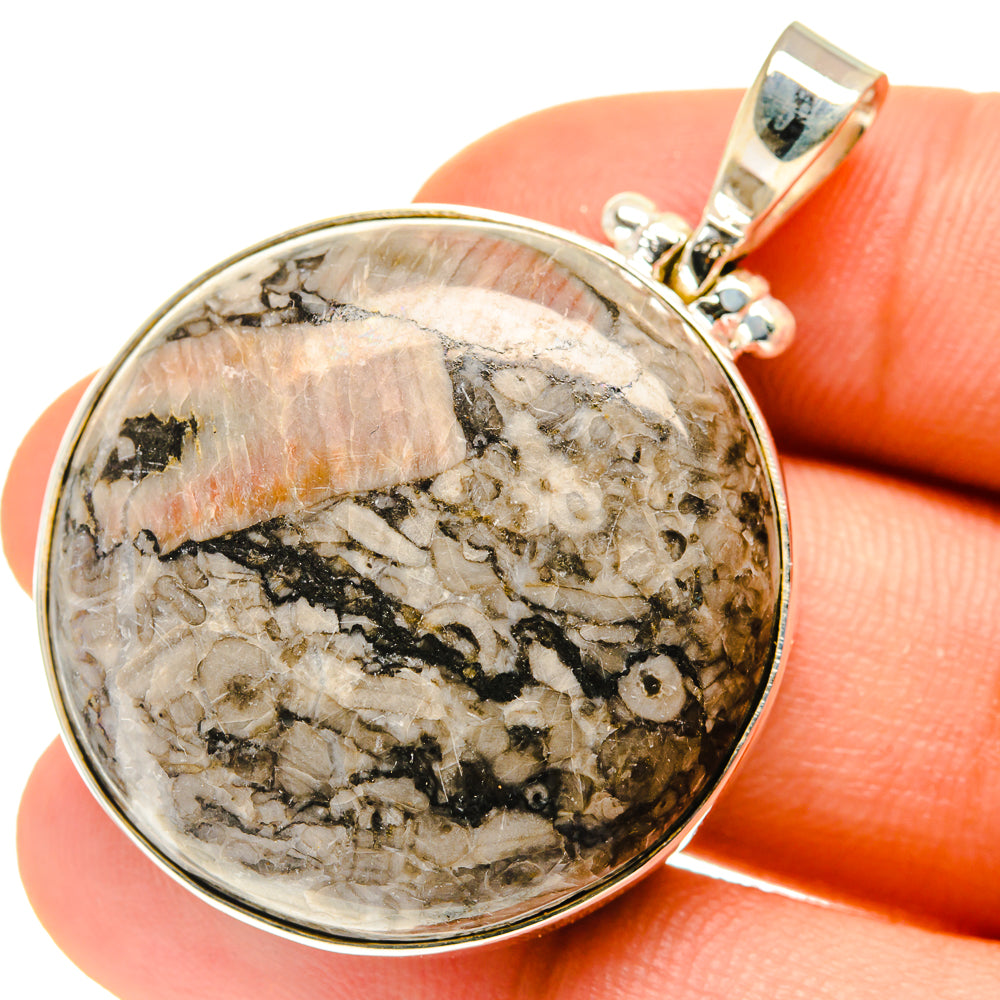 Crinoid Fossil Pendants handcrafted by Ana Silver Co - PD760621