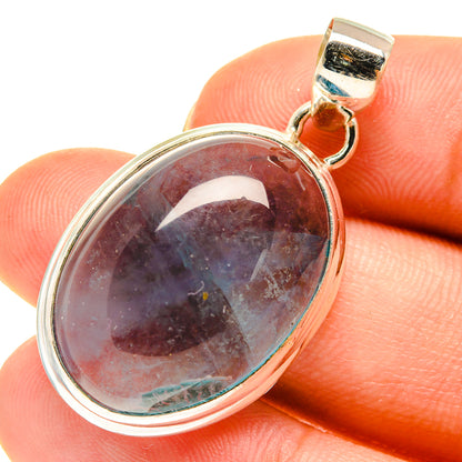 Blue Fluorite Pendants handcrafted by Ana Silver Co - PD760623