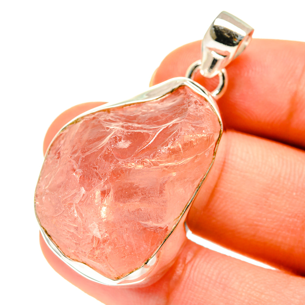 Rose Quartz Pendants handcrafted by Ana Silver Co - PD760632