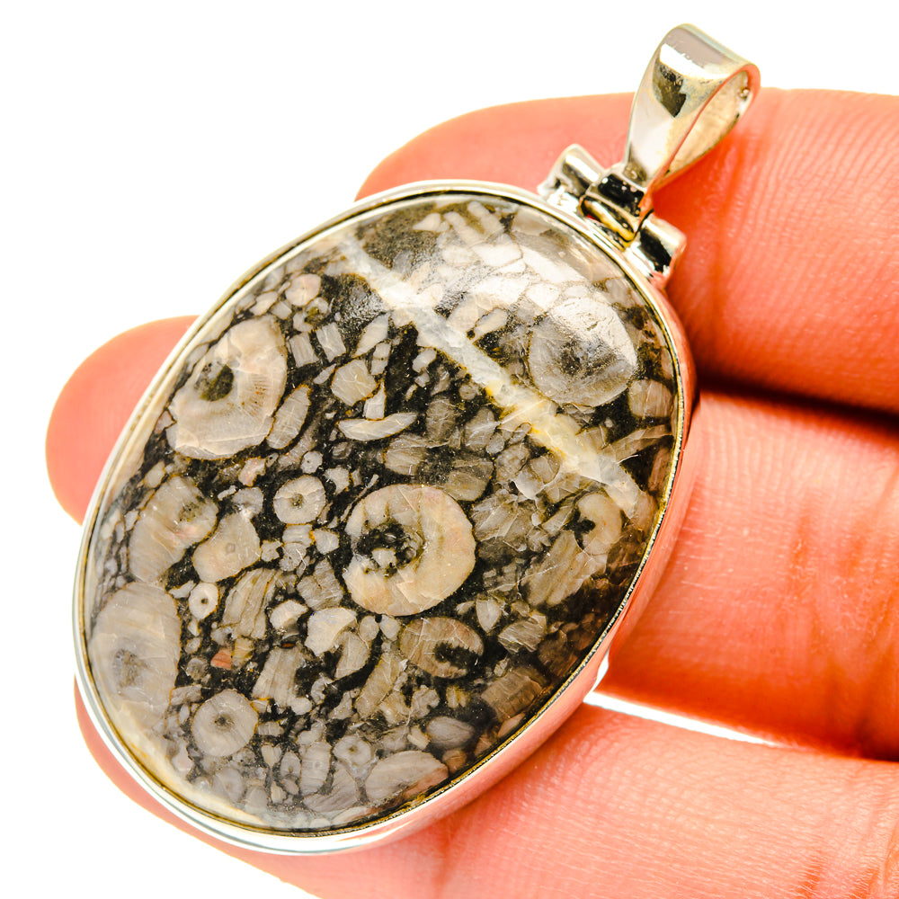 Crinoid Fossil Pendants handcrafted by Ana Silver Co - PD760633