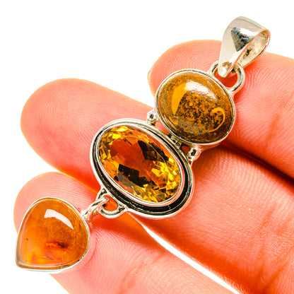 Citrine Pendants handcrafted by Ana Silver Co - PD760634