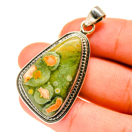 Rainforest Jasper Pendants handcrafted by Ana Silver Co - PD760636