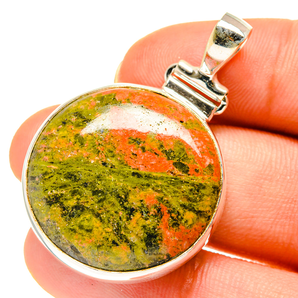 Unakite Pendants handcrafted by Ana Silver Co - PD760637