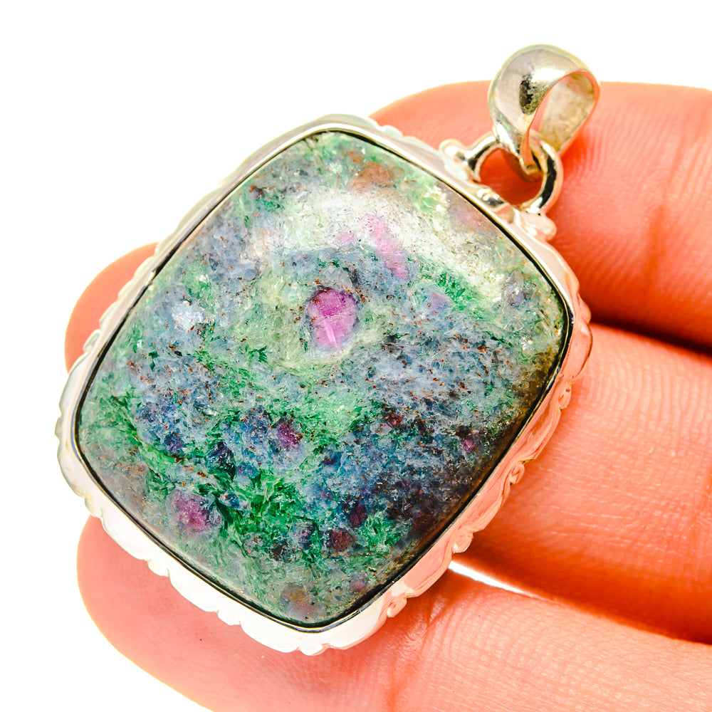 Ruby Fuchsite Pendants handcrafted by Ana Silver Co - PD760639