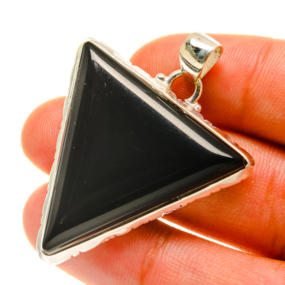 Black Onyx Pendants handcrafted by Ana Silver Co - PD760646