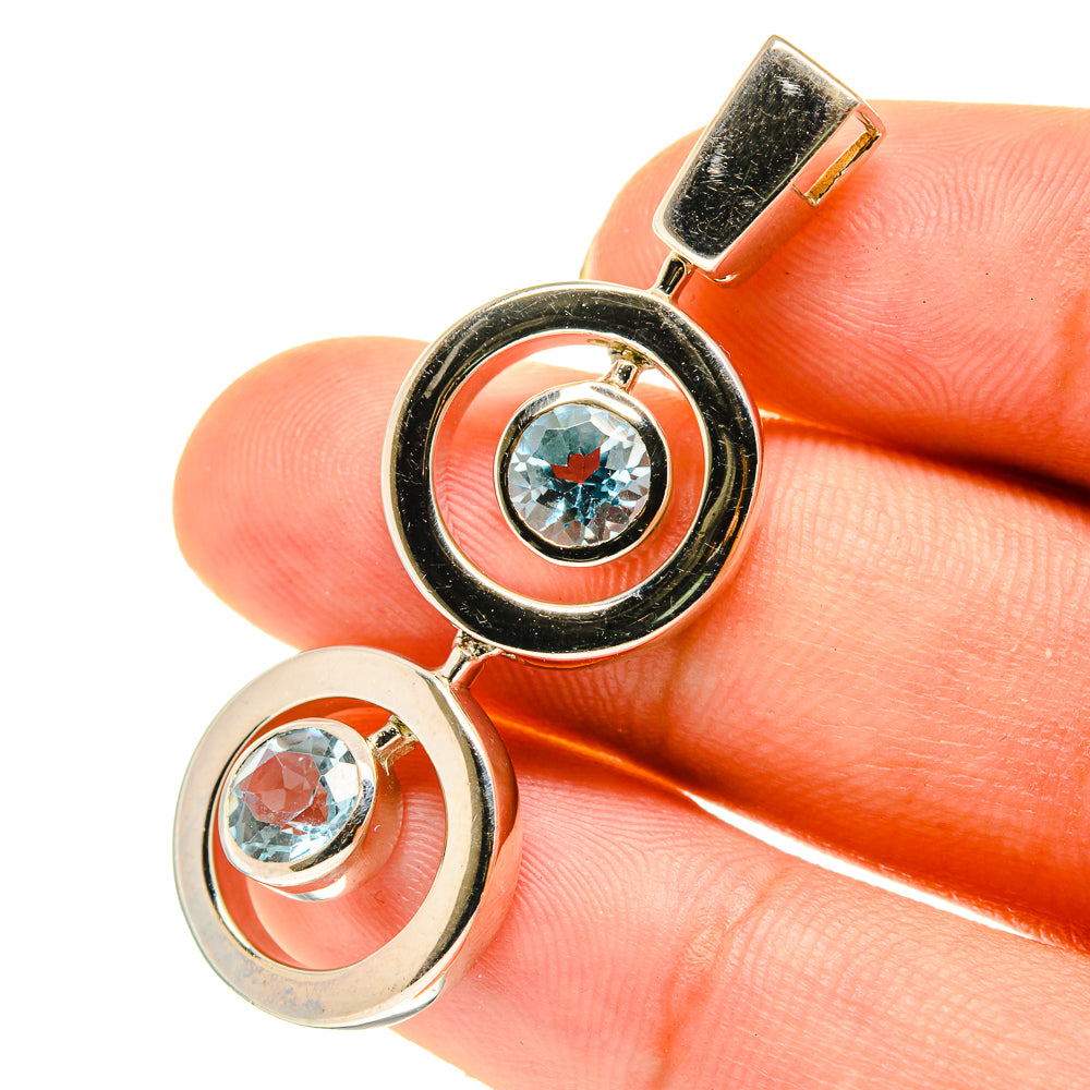 Blue Topaz Pendants handcrafted by Ana Silver Co - PD760647