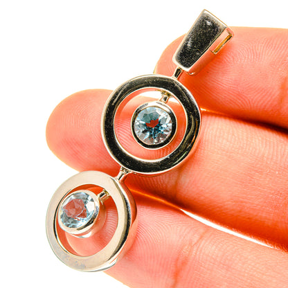 Blue Topaz Pendants handcrafted by Ana Silver Co - PD760647