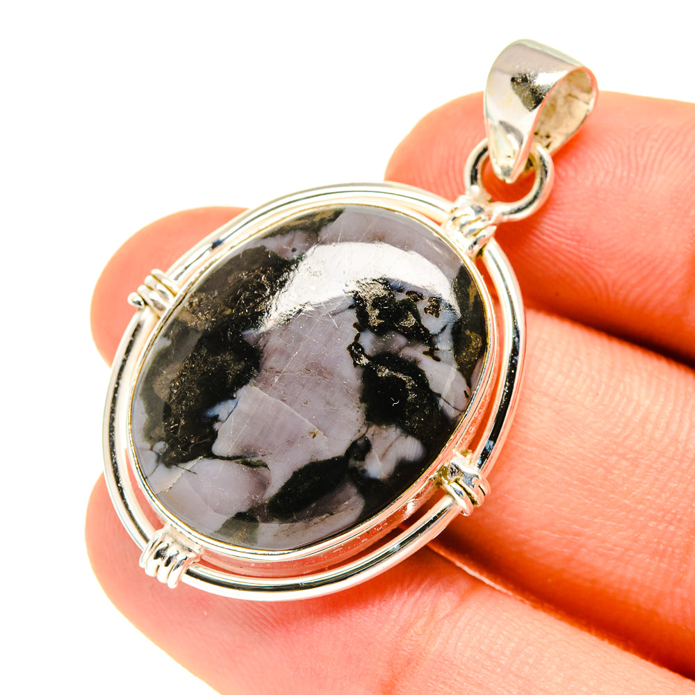Gabbro Stone Pendants handcrafted by Ana Silver Co - PD760672
