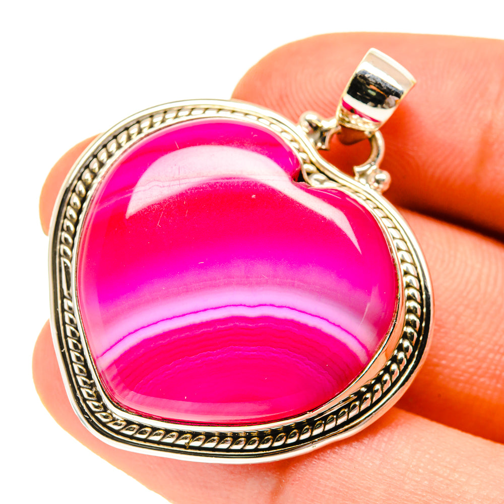 Pink Botswana Agate Pendants handcrafted by Ana Silver Co - PD760673