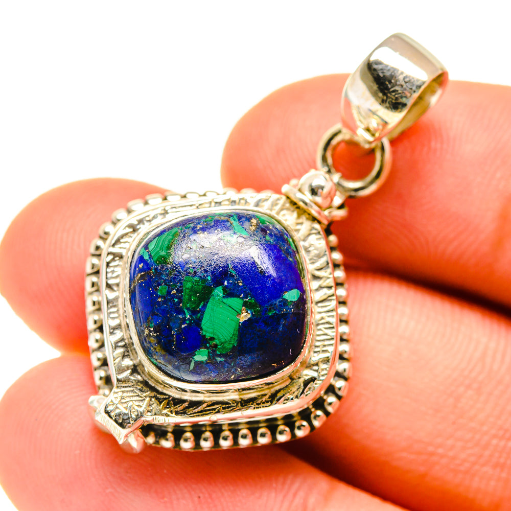 Azurite Pendants handcrafted by Ana Silver Co - PD760674