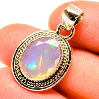 Ethiopian Opal Pendants handcrafted by Ana Silver Co - PD760676