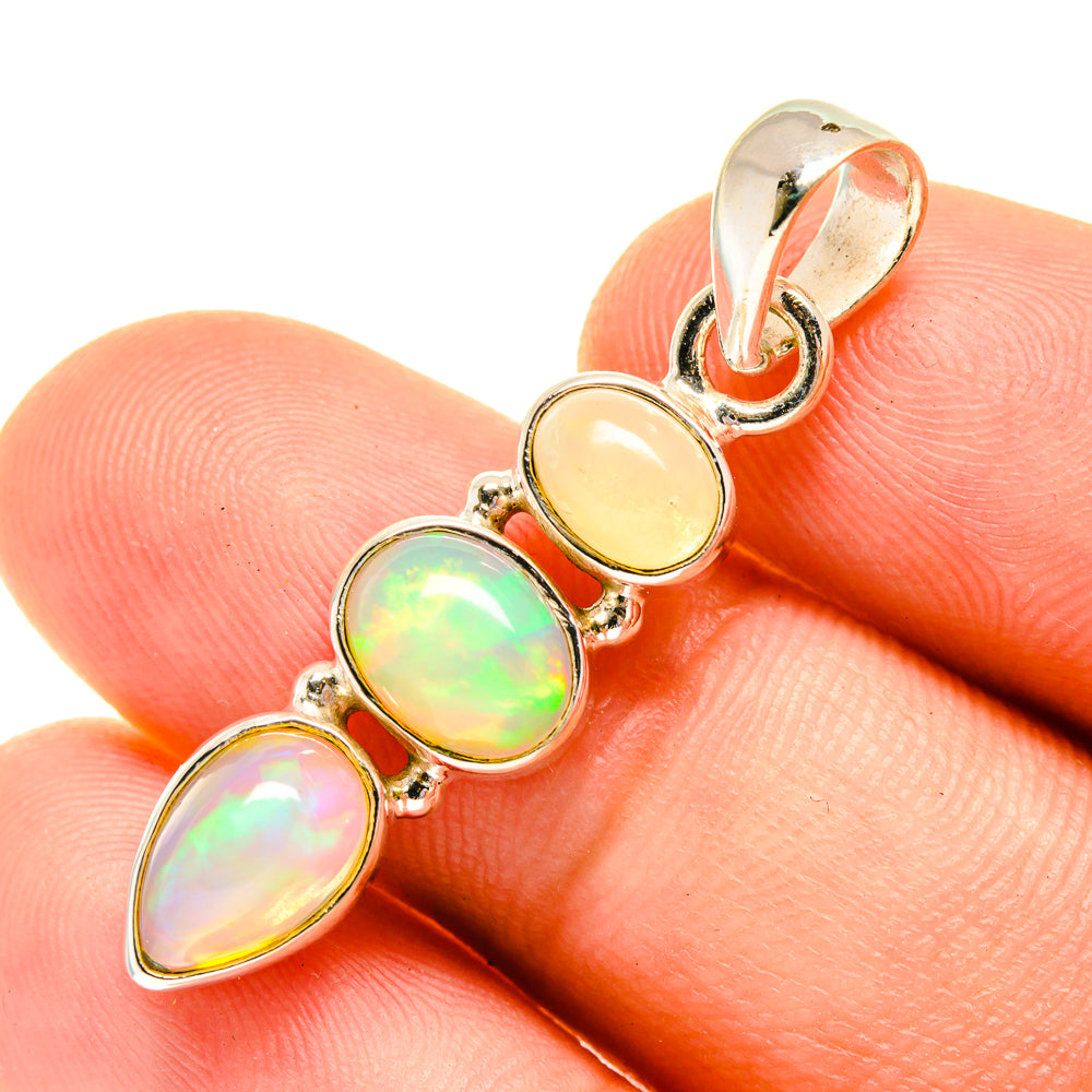 Ethiopian Opal Pendants handcrafted by Ana Silver Co - PD760679