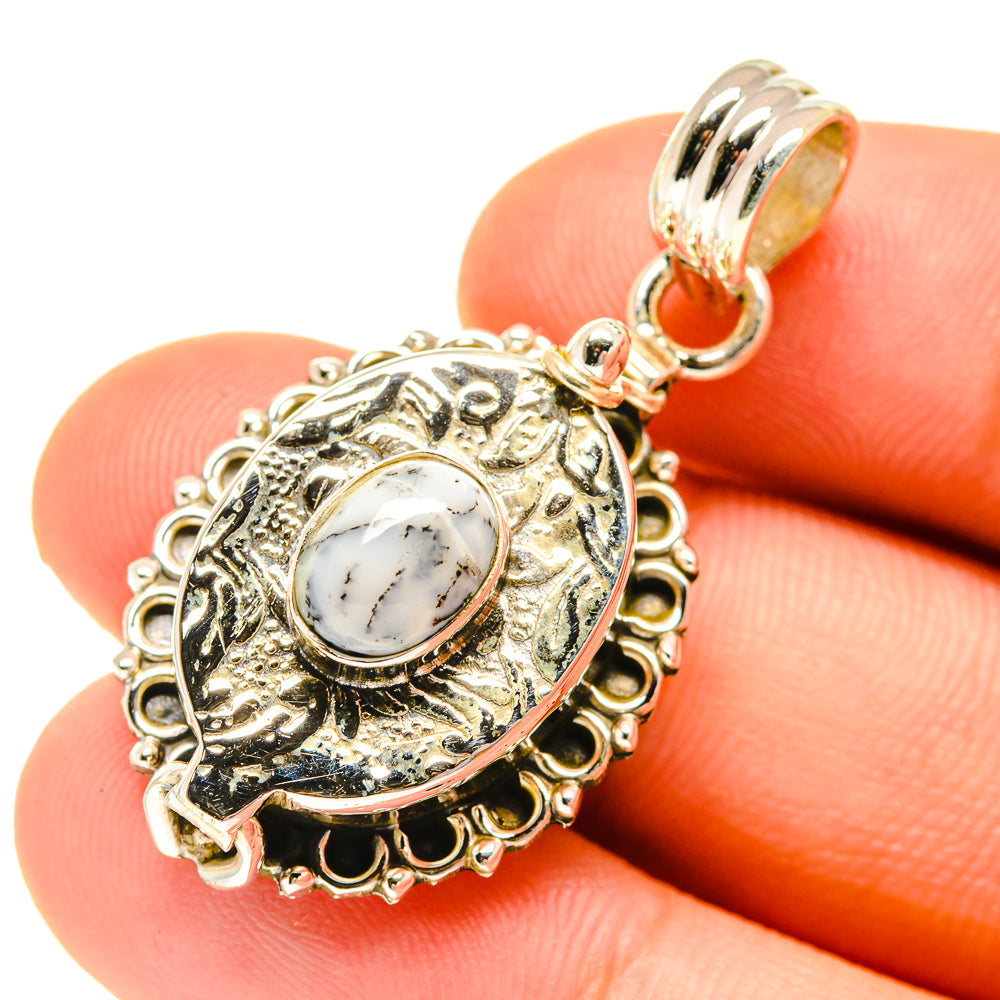 Dendritic Opal Pendants handcrafted by Ana Silver Co - PD760690