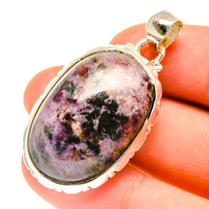 Lepidolite Pendants handcrafted by Ana Silver Co - PD760701