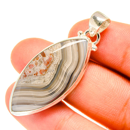 Laguna Lace Agate Pendants handcrafted by Ana Silver Co - PD760704