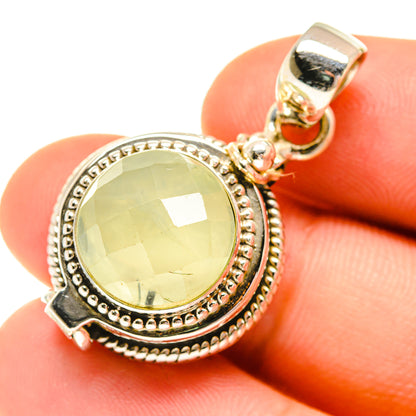 Prehnite Pendants handcrafted by Ana Silver Co - PD760719