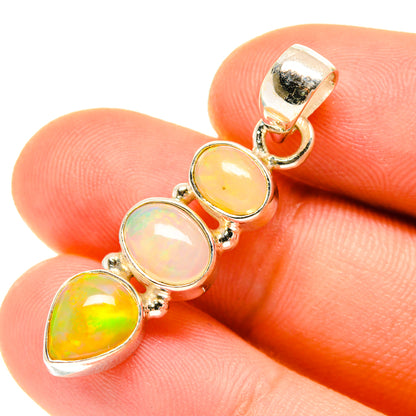 Ethiopian Opal Pendants handcrafted by Ana Silver Co - PD760726